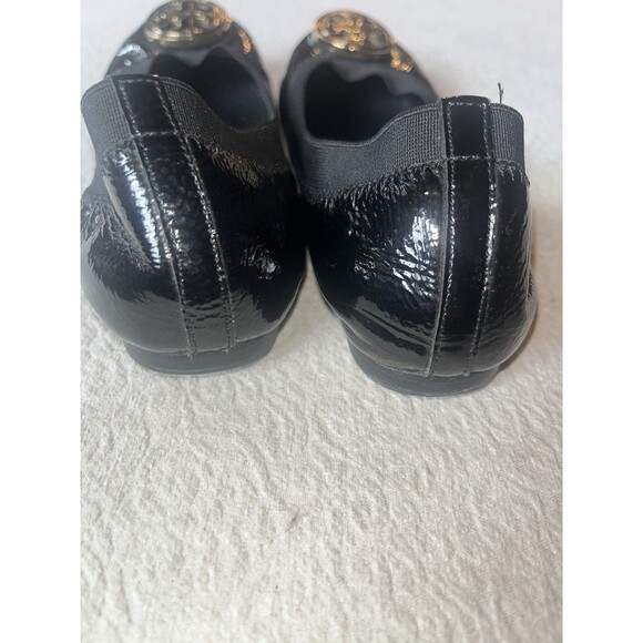 Tory Burch Caroline Black Patent Leather Ballet Shoes Loafers Size 5 Women - Picture 9 of 9